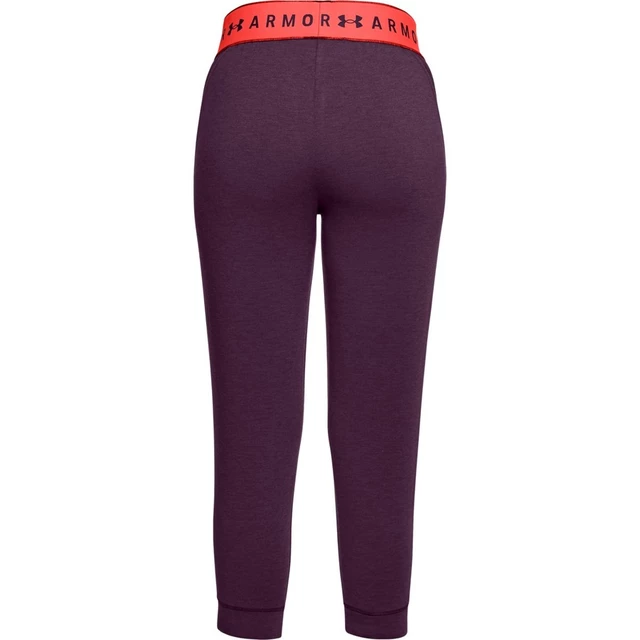 Dámské legíny Under Armour Featherweight Fleece Crop - Merlot