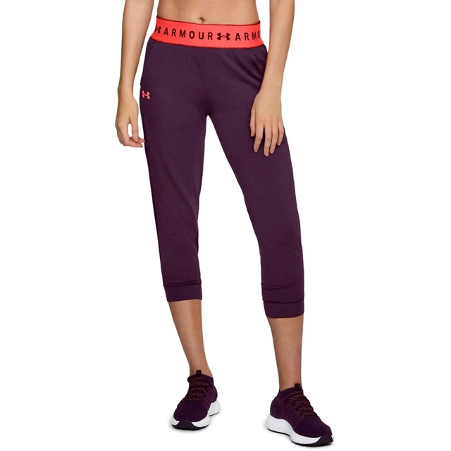 Dámske legíny Under Armour Featherweight Fleece Crop - L