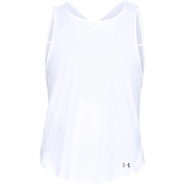 Dámske tielko Under Armour Vivid Key Hole Back Tank - XS - White