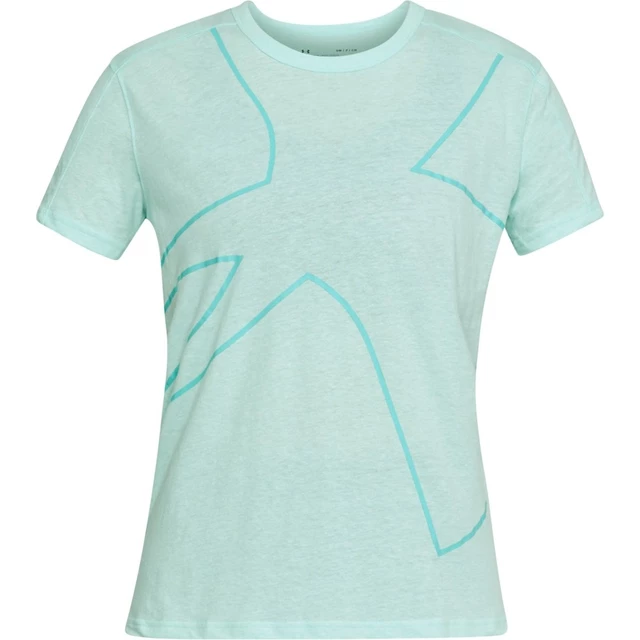 Dámske tričko Under Armour Triblend Graphic SS Tee - M - Refresh Mint Light Heather