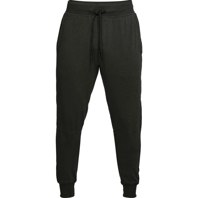 Pánske tepláky Under Armour Threadborne Terry Jogger - Black/Black - Artillery Green