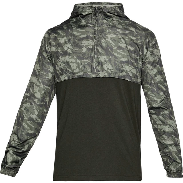 Pánská lehká bunda Under Armour Wind Anorak - Black/Stealth Gray/Black - Artillery Green