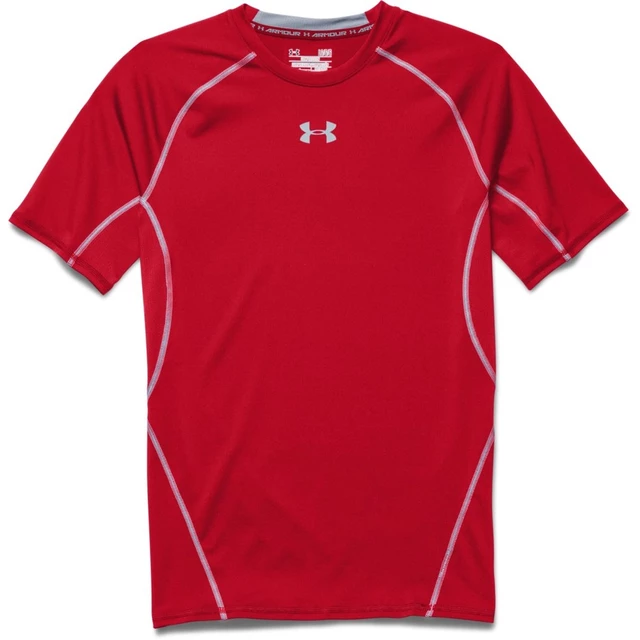 Men’s Compression T-Shirt Under Armour HG Armour SS - Carbon Heather