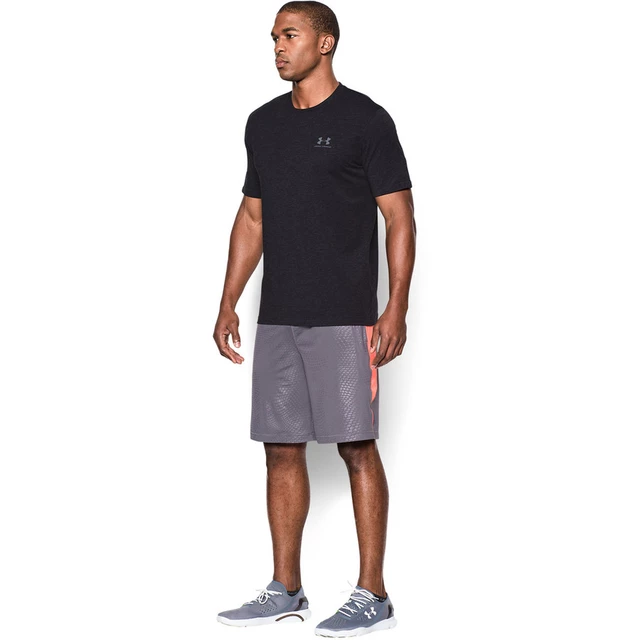 Pánske tričko Under Armour CC Left Chest Lockup - True Gray Heather