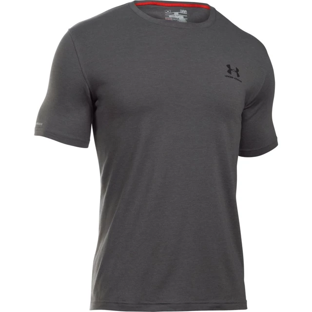 Pánske tričko Under Armour CC Left Chest Lockup - XXL - Carbon Heather