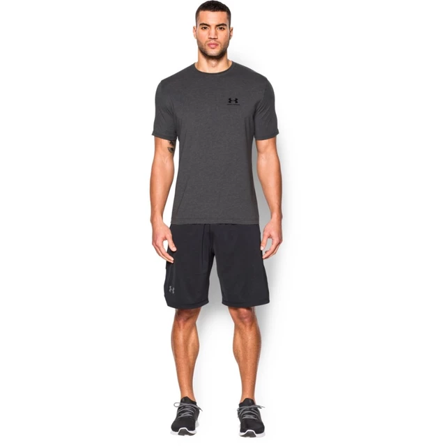 Pánske tričko Under Armour CC Left Chest Lockup - True Gray Heather