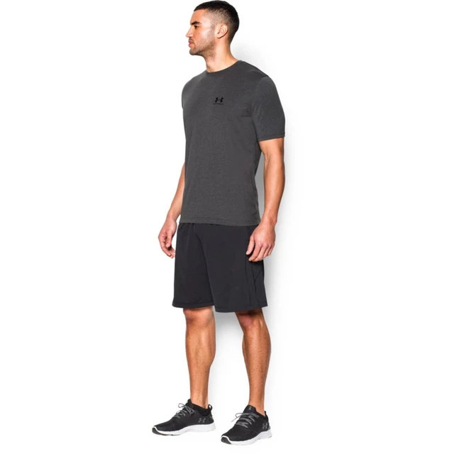 Pánske tričko Under Armour CC Left Chest Lockup - True Gray Heather