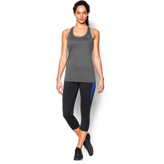 Dámske tielko Under Armour Tech Tank - Solid - Carbon Heather, M