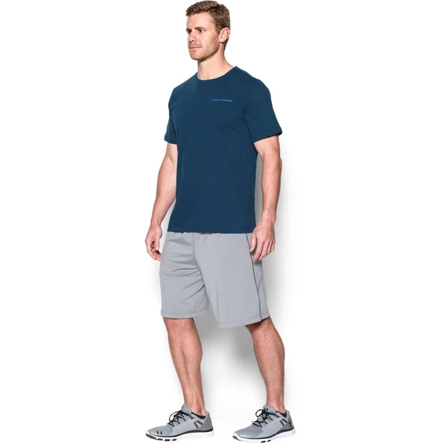 Pánské triko Under Armour Charged Cotton SS T - Black/Steel