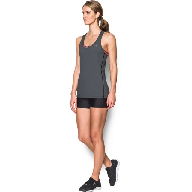 Dámske tielko Under Armour Armour Stripe Racer Tank - Steel Gray/Black