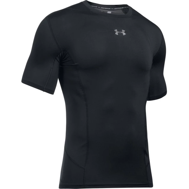 Pánske kompresné tričko Under Armour HG Supervent 2.0 SS - S - BLACK / GRAPHITE