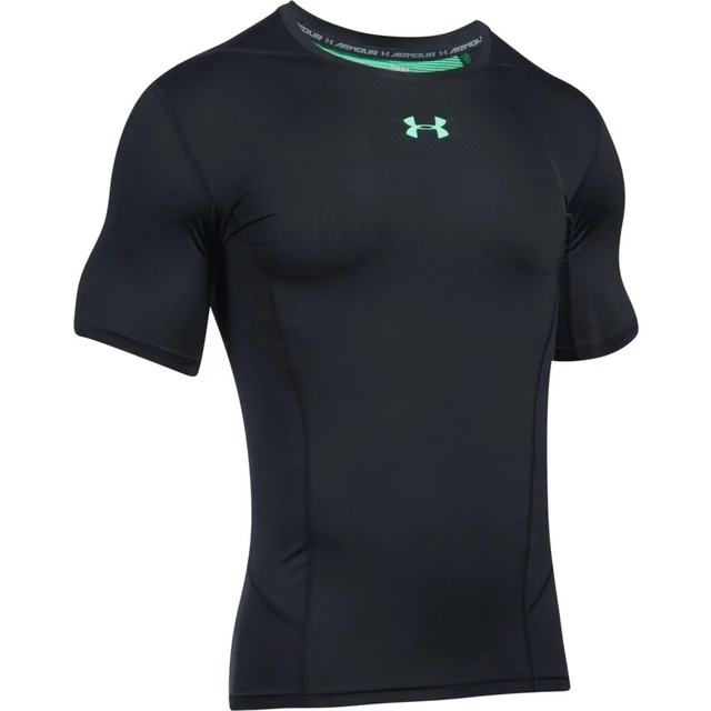 Pánske kompresné tričko Under Armour HG Supervent 2.0 SS - Black/Green