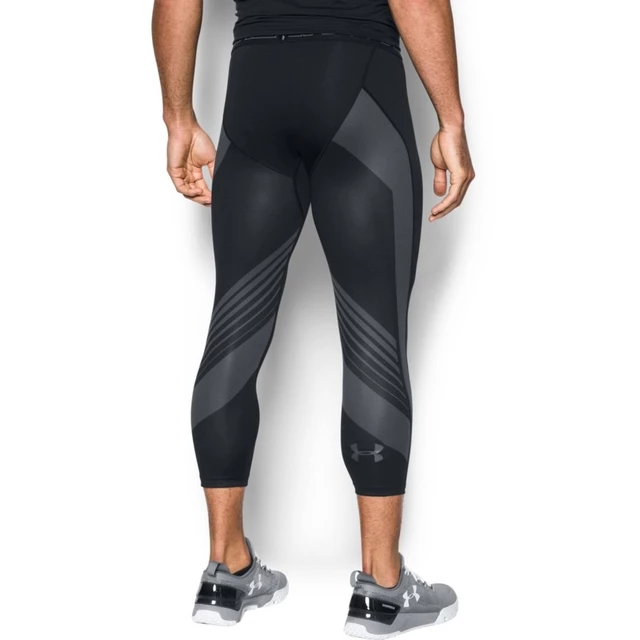 Men’s Compression Leggings Under Armour HG SuperVent 2.0 3/4 - Black/Stealth Gray/Graphite