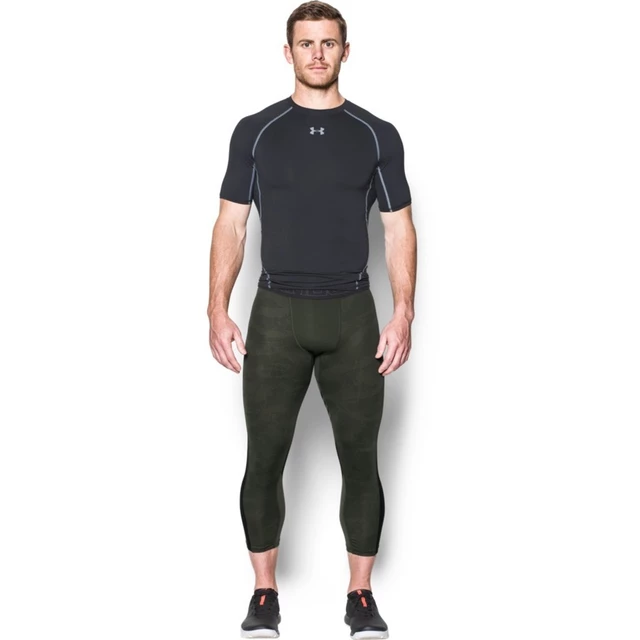 Men’s Compression Leggings Under Armour HG SuperVent 2.0 3/4 - Black/Stealth Gray/Graphite