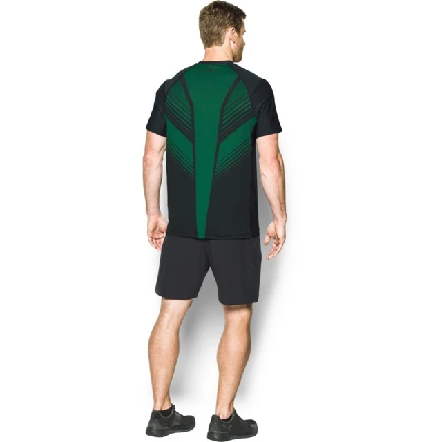 Pánské triko Under Armour Supervent Fitted SS - Black/Green