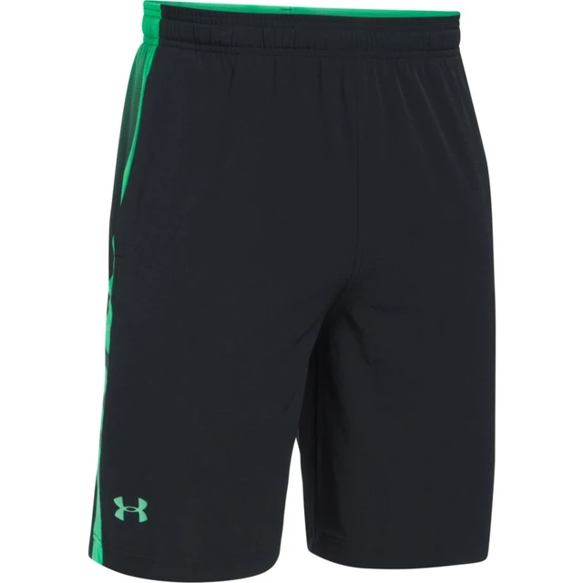 Pánské kraťasy Under Armour Supervent Woven Short - Gray/Orange/Red - Black/Green