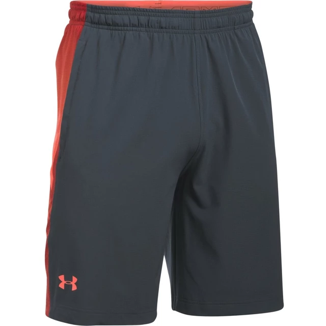 Pánské kraťasy Under Armour Supervent Woven Short - Gray/Orange/Red, XS - Gray/Orange/Red