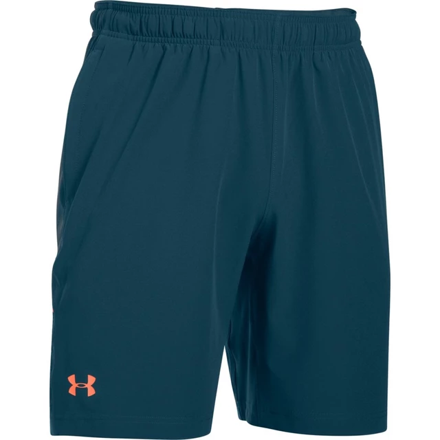 Pánske šortky Under Armour Center Court 8in Woven Shorts - S - Blue Whale/Atomic Gray/Salmon