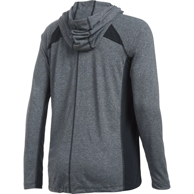 Dámske tričko Under Armour Threadborne Train Hood Twist - BLACK / BLACK / GRAPHITE