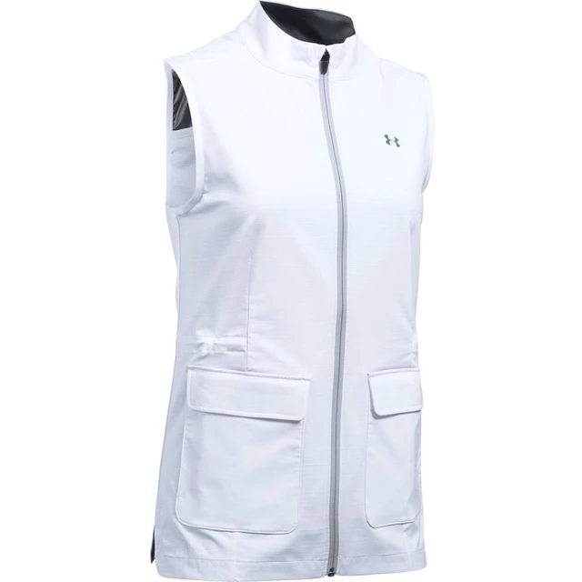 Dámska vesta Under Armour Storm WindStrike FZ Vest - XS - WHITE / OVERCAST GRAY / OVERCAST GRAY