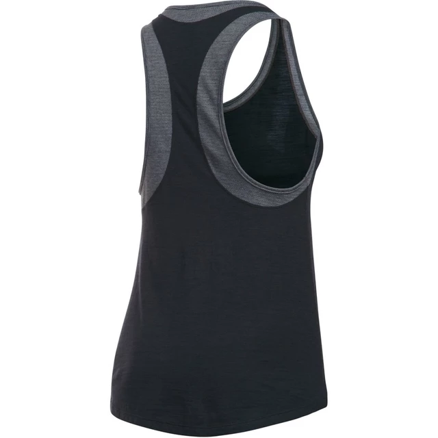 Dámske tielko Under Armour Favorite Mesh Tank - BLACK / CARBON HEATHER / STEEL