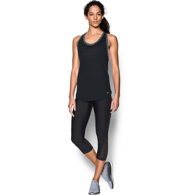 Dámske tielko Under Armour Favorite Mesh Tank - Gray/Black