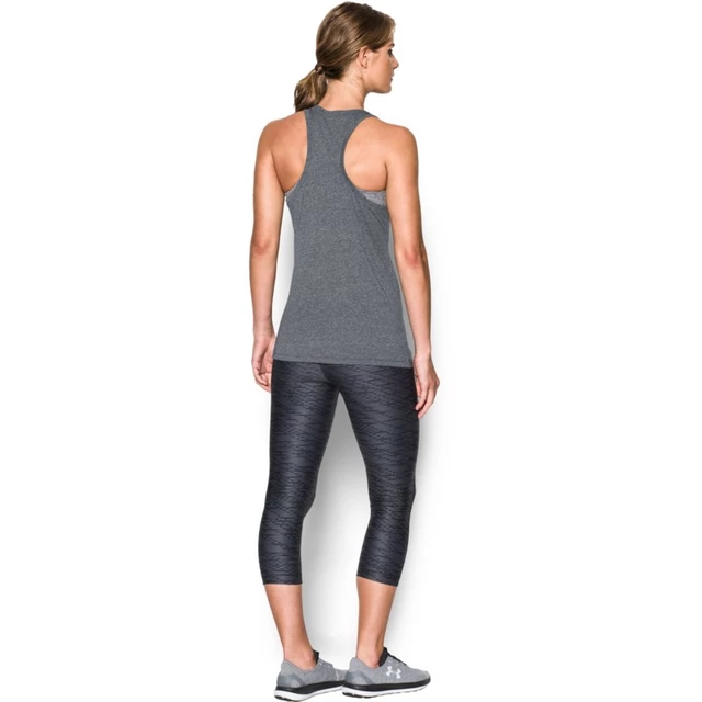 Dámske tielko Under Armour Threadborne Train WM Tank TW - BLACK / GRAPHITE / METALLIC SILVER