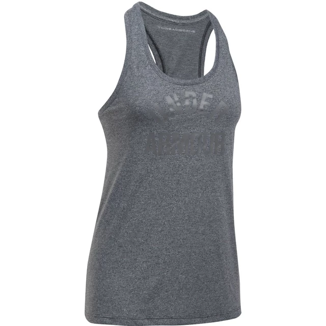 Dámske tielko Under Armour Threadborne Train WM Tank TW - BLACK / GRAPHITE / METALLIC SILVER