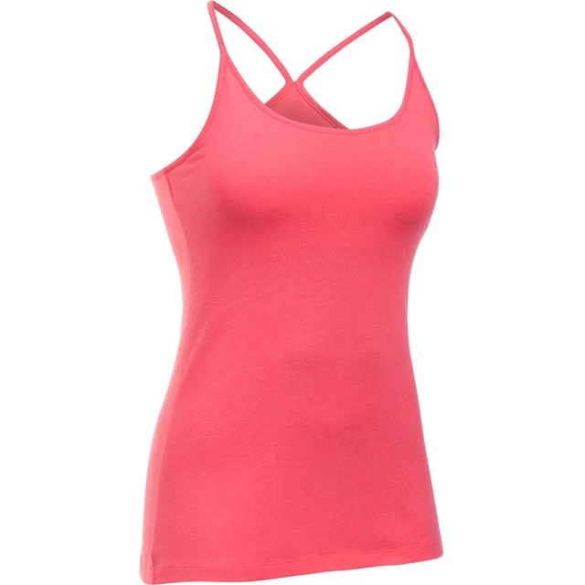 Dámské tílko Under Armour Favorite Shelf Bra Cami - Black/Graphite - Wild Watermelon