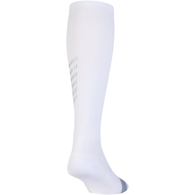 Compression Running Socks Under Armour Reflective Crew OTC - White/Black