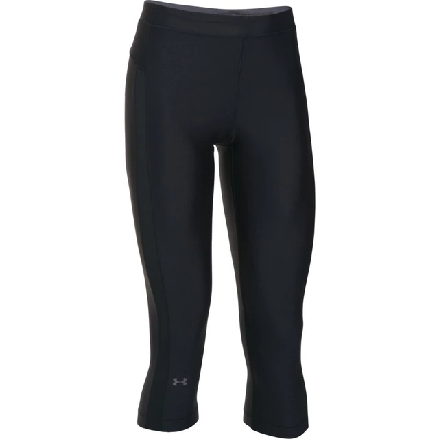 Dámske kompresné legíny Under Armour HG Armour Coolswitch Capri - L - BLACK / BLACK / GRAPHITE