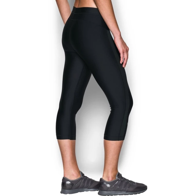 Women’s Compression Leggings Under Armour HG Armour CoolSwitch Capri - Black/Black/Graphite