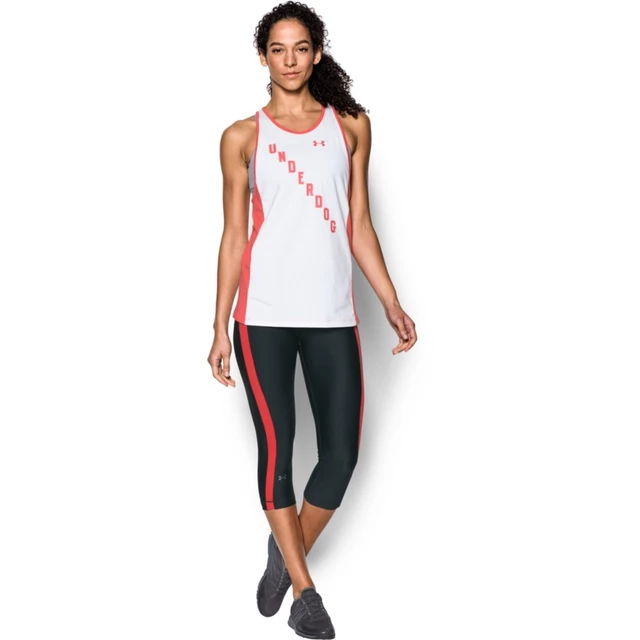 Women’s Compression Leggings Under Armour HG Armour CoolSwitch Capri - Black/Red/Red