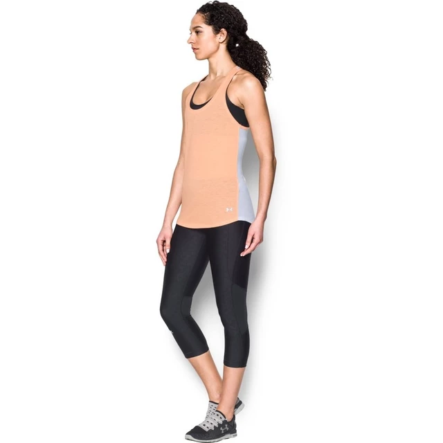 Women’s Running Tank Top Under Armour Threadborne Run Mesh - Cape Coral/Cape Coral/Reflective