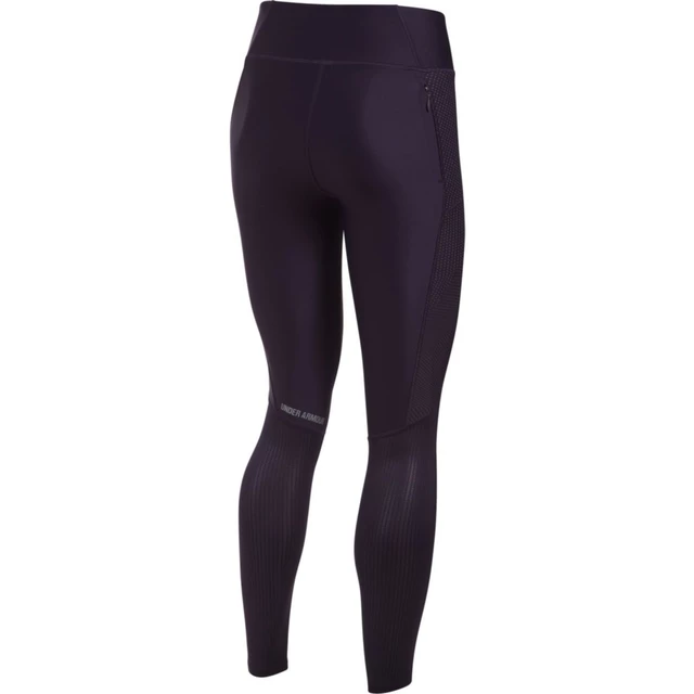 Dámske kompresné legíny Under Armour Fly By Printed Legging - Black/Gray Stripes/Reflective