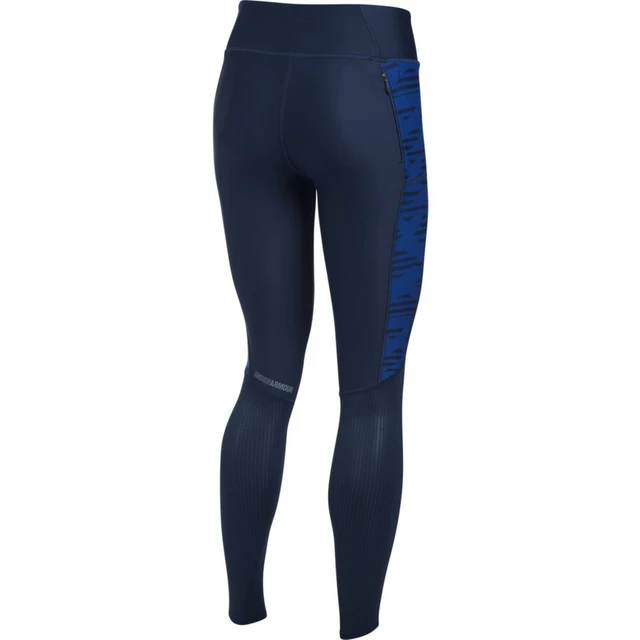 Dámske kompresné legíny Under Armour Fly By Printed Legging - Midnight Express/Sapphire/Reflective