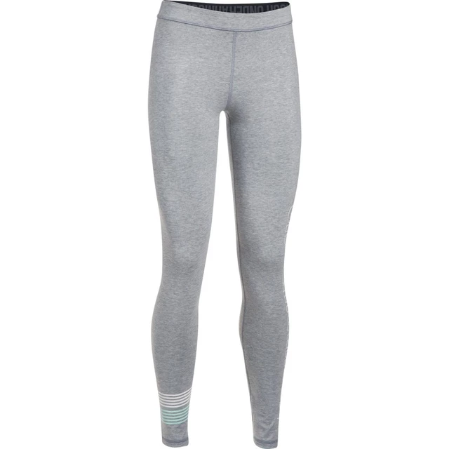 Women’s Leggings Under Armour Favorite Graphic - True Gray Heather/White/Blue Infinity - True Gray Heather/White/Blue Infinity