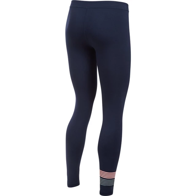 Dámské legíny Under Armour Favorite Legging WM Graphic - True Gray Heather/White/Blue Infinity