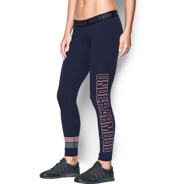 Dámske legíny Under Armour Favorite Legging WM Graphic - Midnight Navy/Cape Coral/Steel