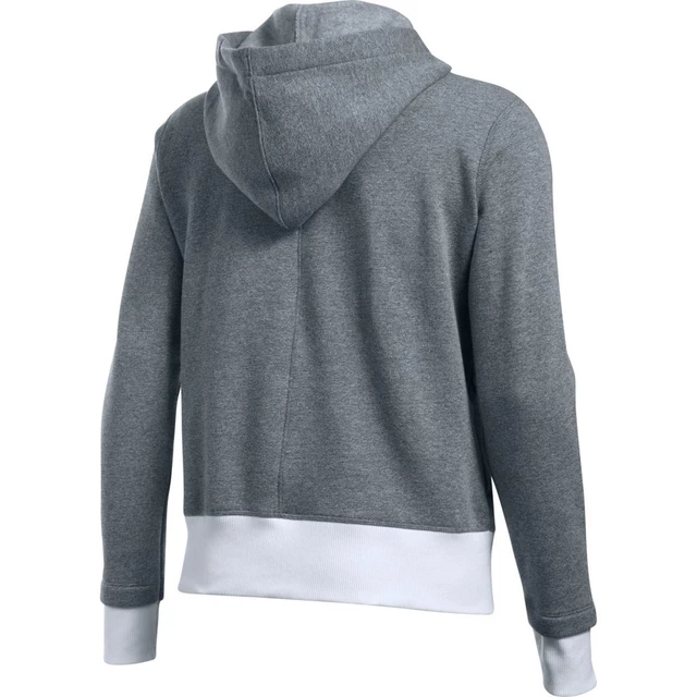 Dámska mikina Under Armour Threadborne Fleece BL Hoodie - STEALTH GRAY / WHITE / TONAL