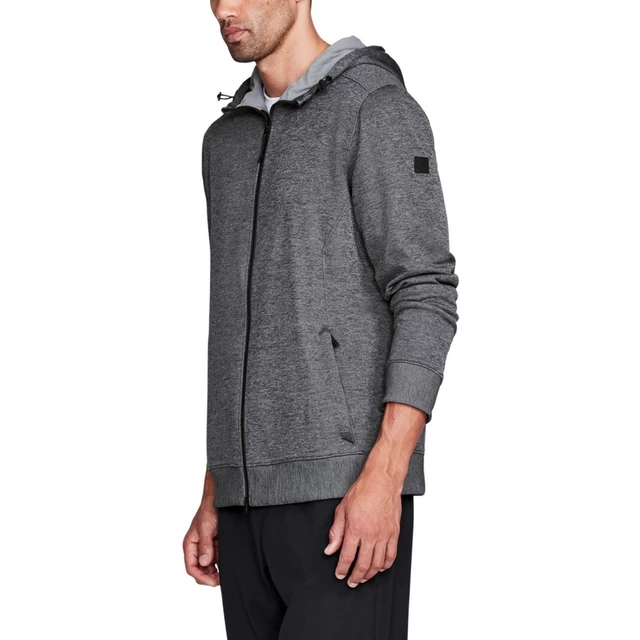 Pánská mikina Under Armour Sportstyle Sweater Fleece FZ - Carbon/Heather Steel, M