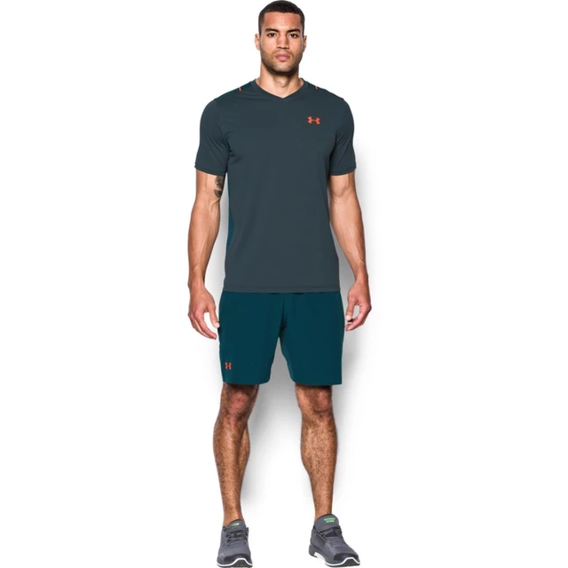 Pánske tričko Under Armour Threadborne Center Court Printed V-Neck - XL