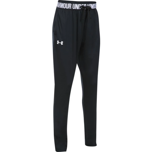 Dívčí tepláky Under Armour Tech Jogger - Black/Black/White - Black/Black/White