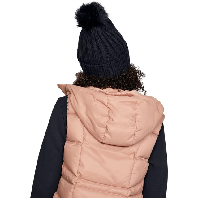 Dámska pletená čiapka Under Armour Snowcrest Pom Beanie - Apex Pink