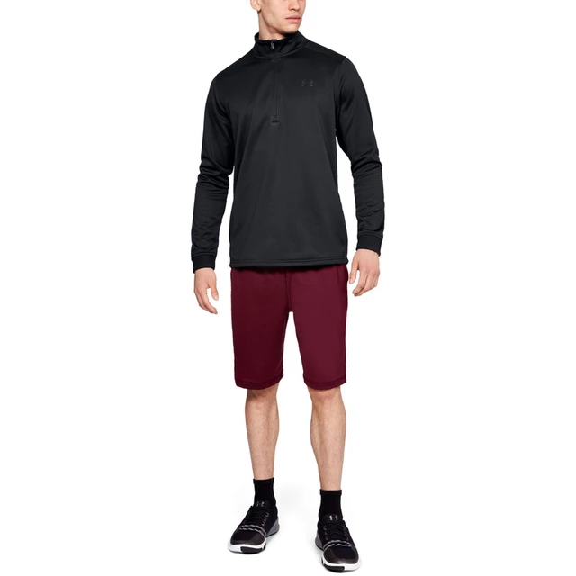 Pánská mikina Under Armour Armour Fleece 1/2 Zip - Black/Black