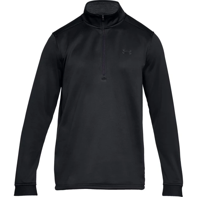 Pánska mikina Under Armour Armour Fleece 1/2 Zip - Black/Black - Black/Black