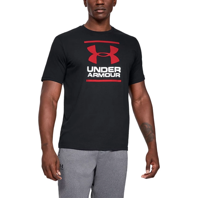 Men’s T-Shirt Under Armour GL Foundation SS T - Black/White/Red