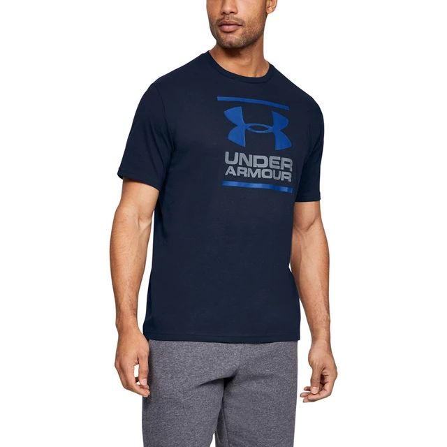 Men’s T-Shirt Under Armour GL Foundation SS T - Black/White/Red