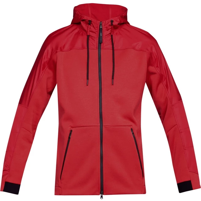 Pánská mikina Under Armour Unstoppable Coldgear Swacket - Royal/Academy - Red/Radio Red