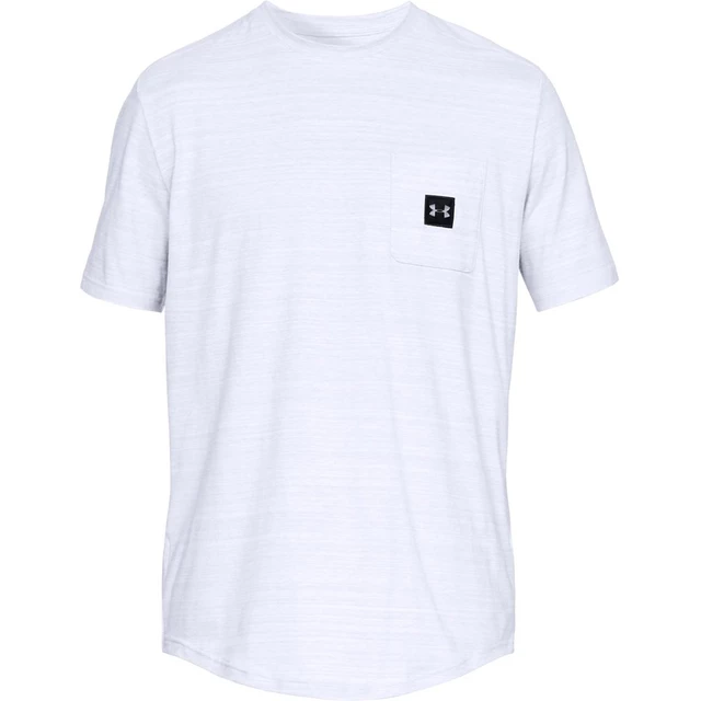 Pánske tričko Under Armour Sportstyle Pocket TEE - White /  / Black - White /  / Black